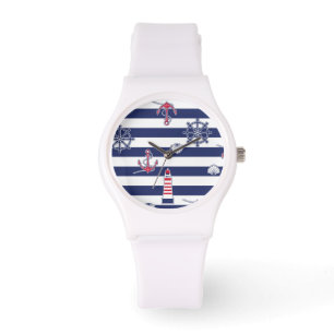 Vid havsmönster armbandsur