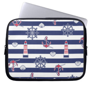 Vid havsmönster laptop sleeve