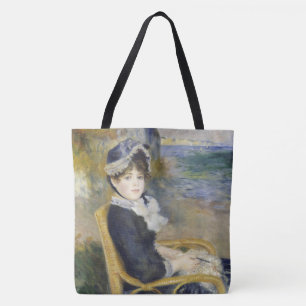Vid havsstranden, Oljemålning Porträtt, Renoir Tygkasse