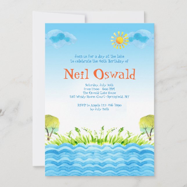 Vid inbjudan till Sjö (Framsida)