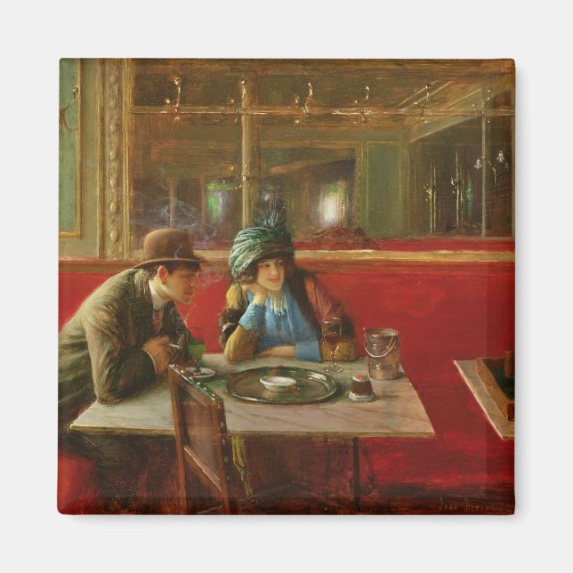 Vid kaféet magnet (Framsidan)