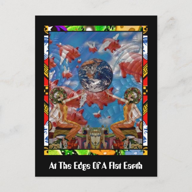 Vid Kant i en plan jord Vykort (Framsida)