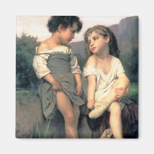 Vid Kant vid Brook, Bouguereau Magnet