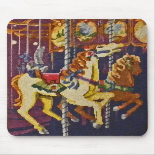 VID karusellhästar Mousepad Musmatta