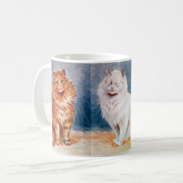Vid kattuppställningen, Louis Wain Kaffemugg (Framsida vänster)