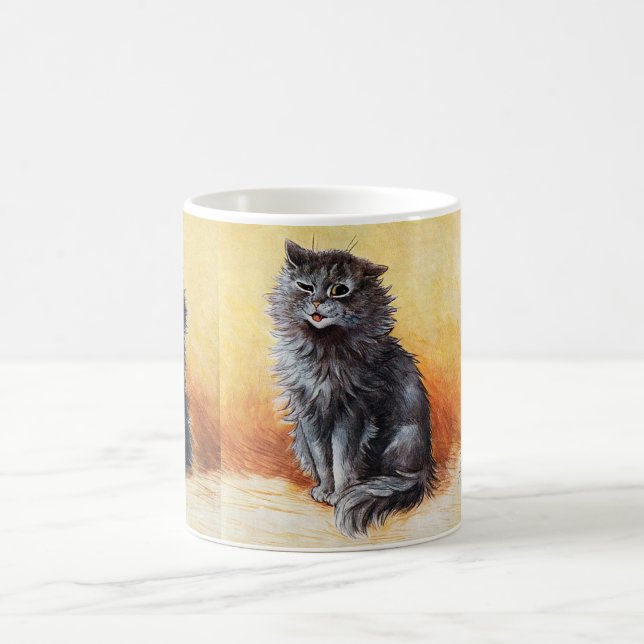 Vid kattuppställningen, Louis Wain Kaffemugg (Center)