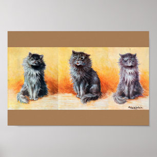 Vid kattuppställningen, Louis Wain Poster