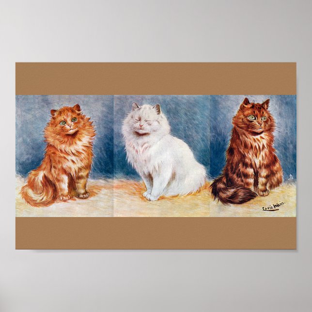 Vid kattuppställningen, Louis Wain Poster (Framsidan)