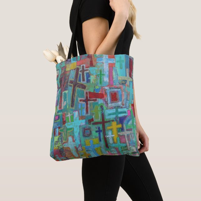 Vid Kor Tote-bag Tygkasse (Närbild)