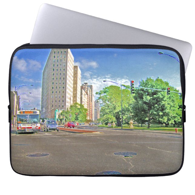 Vid Lincoln Avenue Laptop Fodral (Framsidan)