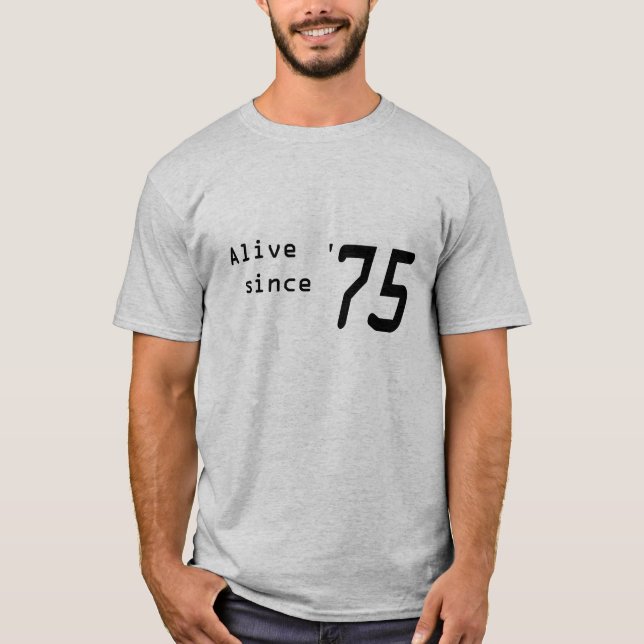 "Vid liv efter '75" skjorta för den 43rd T-shirt (Framsida)