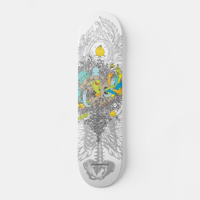 vid liv ghouls skateboard bräda 20,5 cm (Framsida)