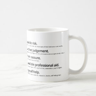 VID LIV mental hälsaförsta hjälp Kaffemugg