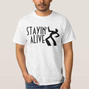 VID LIV STAYIN, roliga födelsedagT-tröja T-shirt