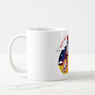 Vid ljusets hastighet - Space Rocket Astronaut Edu Kaffemugg