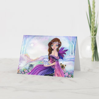 Vid månsken - tomt kort