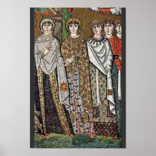 Vid Meister Von San Vitale i Ravenna (bäst Poster