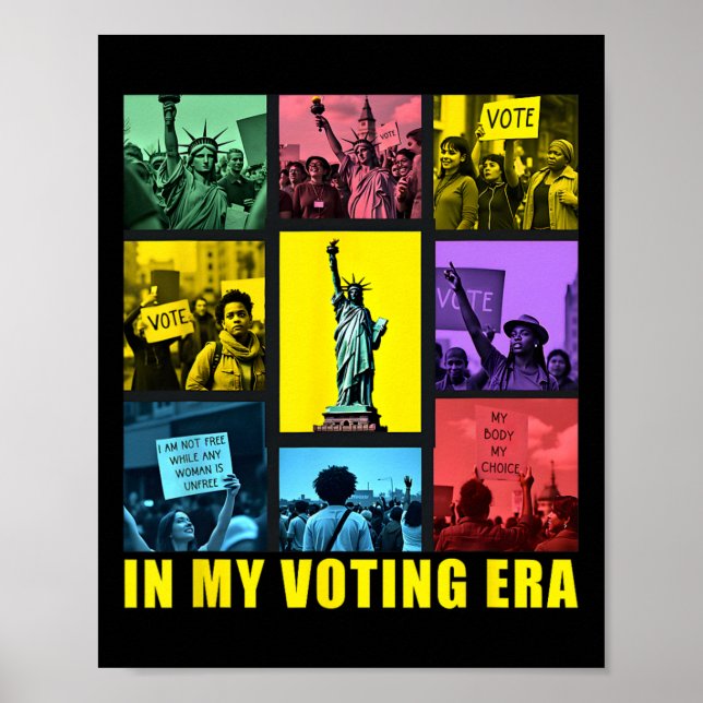 Vid min omröstning Era Harris Wheimer 2024 Preside Poster (Framsidan)