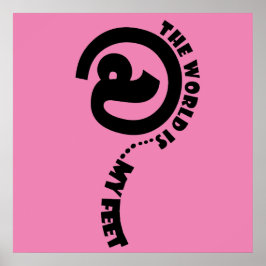 vid mina fötter poster lycklig