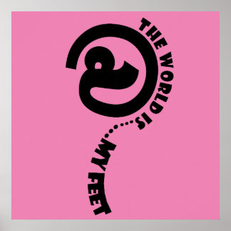 vid mina fötter poster lycklig