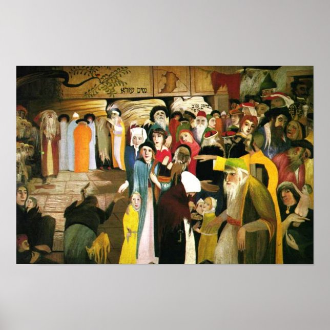 Vid murens inträde i Jerusalem Poster (Framsidan)