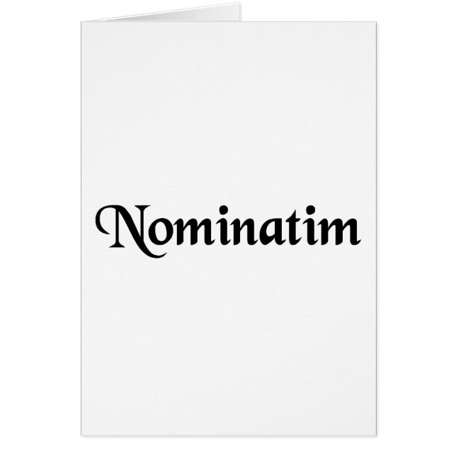 Vid namn hälsningskort (Framsidan)