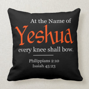 Vid Namn i Yeshua ska varje knä böja Kudde