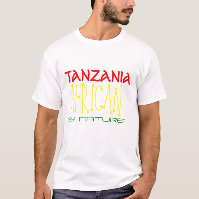 VID NATUREN AFRIKAN SOM ÄR BÖRDIG, TANZANIA TRÖJA (Framsida)