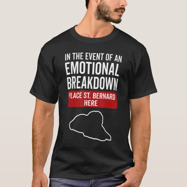 Vid nedbrytning av Hund St Bernard T Shirt (Framsida)