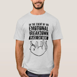 Vid nedbrytning av kattskjorta t-shirt