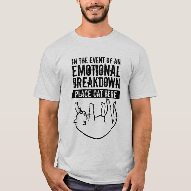 Vid nedbrytning av kattskjorta t-shirt (Framsida)