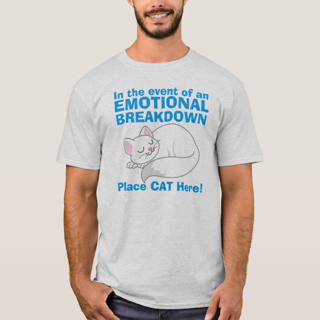 Vid nedbrytning av kattskjorta t-shirt (Framsida)