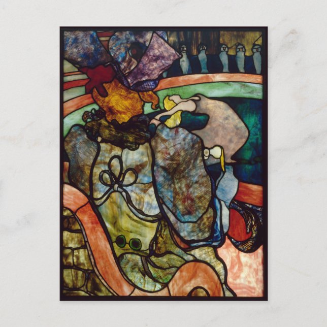 Vid New Circus Pappa Chrysanthemum Toulouse-Lautre Vykort (Framsida)