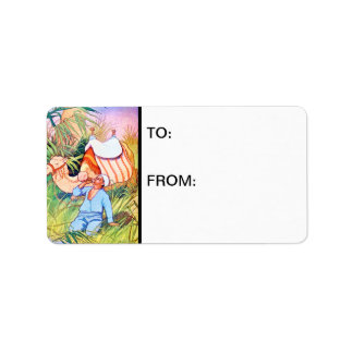 Vid Oasis Adressetikett