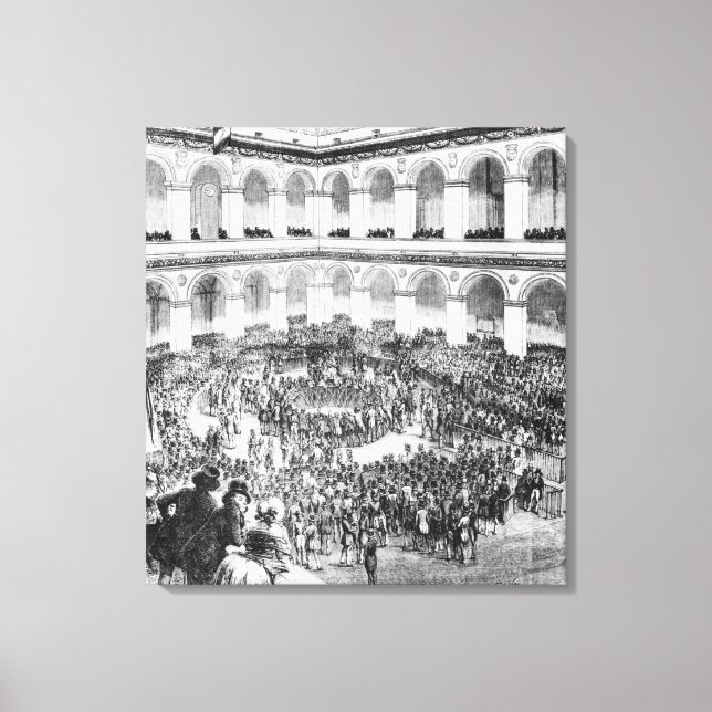 Vid Paris Begun, 1846 Canvastryck (Framsida)