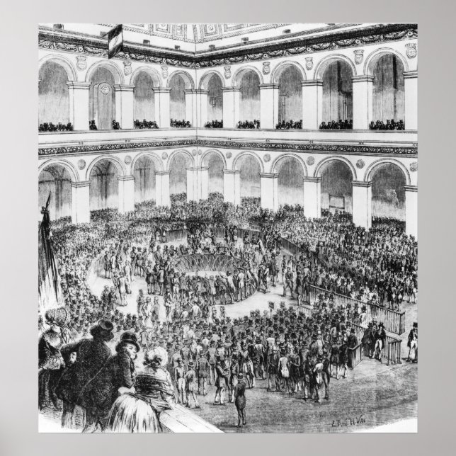 Vid Paris Begun, 1846 Poster (Framsidan)