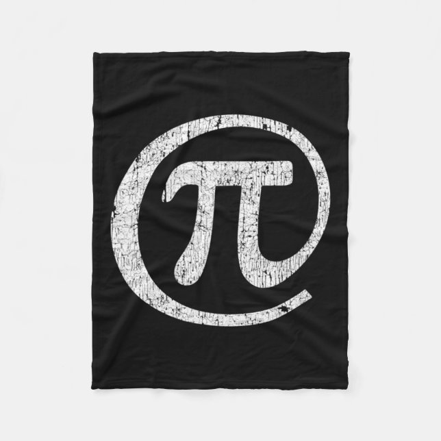 Vid Pi-symbolen @ Math Geek Pi Day Fleecefilt (Framsidan)
