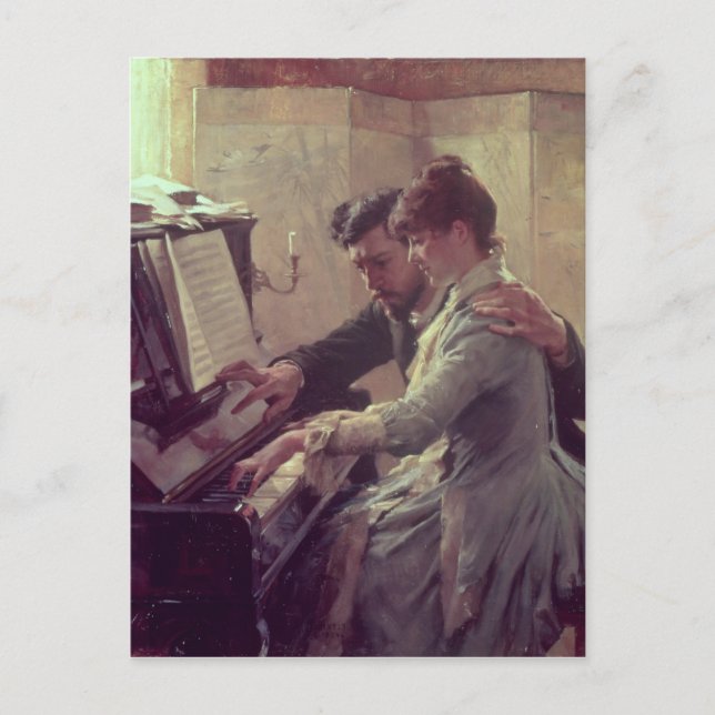 Vid Piano Vykort (Framsida)