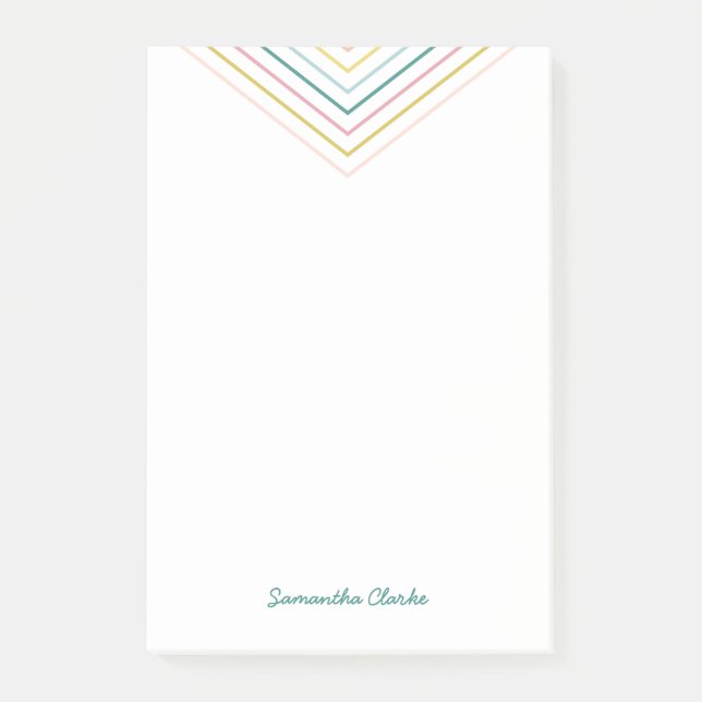 Vid punkt (stor) - Emerald Post-it Block (Framsida)