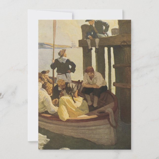 Vid Queen's Ferry av NC Wyeth, Vintage Pirates (Framsida)