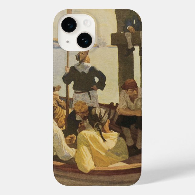 Vid Queen's Ferry av NC Wyeth, Vintagepirater (Baksida)