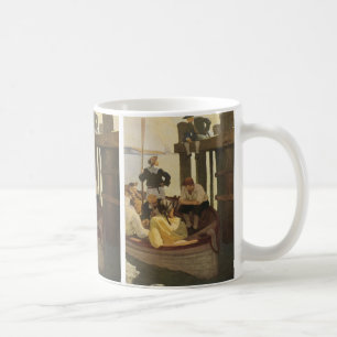 Vid Queen's Ferry av NC Wyeth, Vintagepirater Kaffemugg