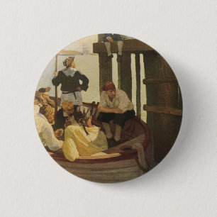Vid Queen's Ferry av NC Wyeth, Vintagepirater Knapp