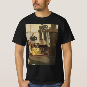 Vid Queen's Ferry av NC Wyeth, Vintagepirater Tee Shirt