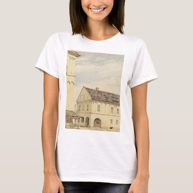 Vid ringningen torn i Spisska Sobota T Shirt (Framsida)