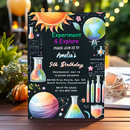 Vid Roligten Lab Kids Geek Nerd Mad Science 9:e fö Inbjudningar
