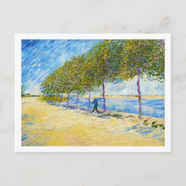 Vid Seine av Vincent Van Gogh Vykort