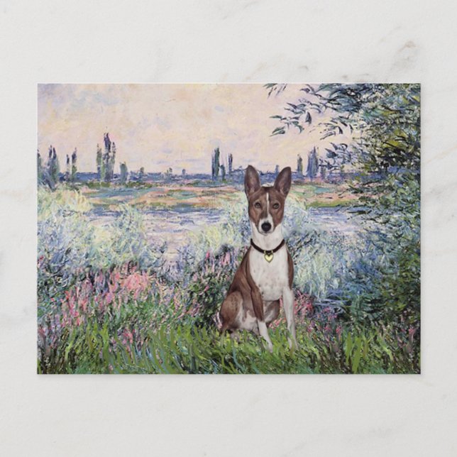 Vid Seine - Basenji Vykort (Framsida)
