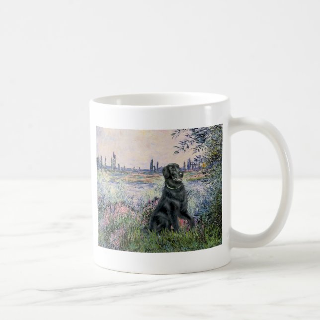 Vid Seine - Flat Coated Retriever Kaffemugg (Höger)