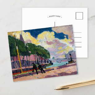 Vid Seine-flodens strand Henry Lyman Saÿen Vykort